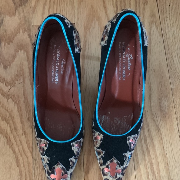 EUC Donald J Pliner Coyate Calf Skin Western Pump Couture Heels - Picture 3 of 9